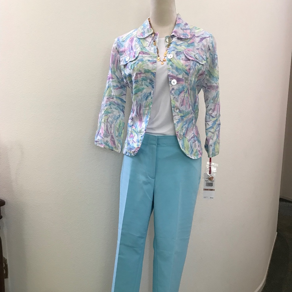 Ruby Rd. Spring Blooms ankle length pants.